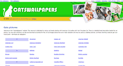 Desktop Screenshot of catswallpapers.net