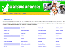 Tablet Screenshot of catswallpapers.net